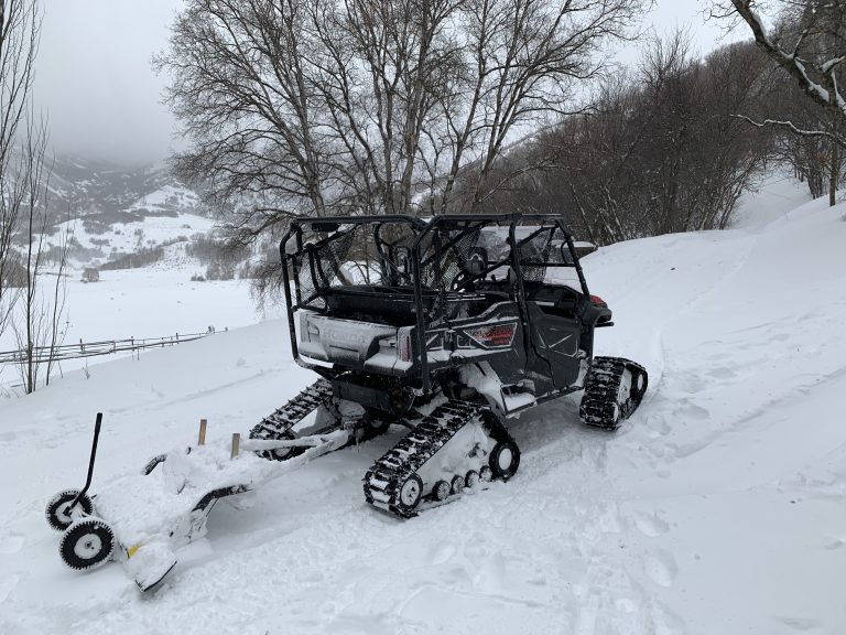 Side by side versus snowmobile for snowgrooming | Snow Groomers, Snow ...